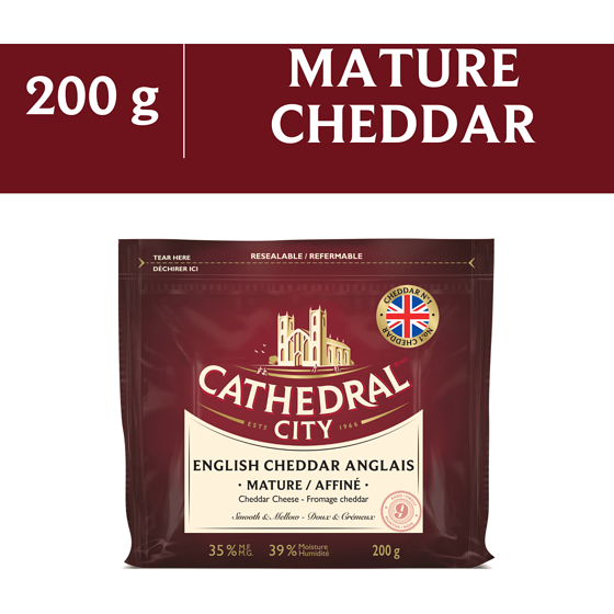 CATHEDRAL CITY CHEESE Mature Cheddar Cheese 200 g, $3.50/100g