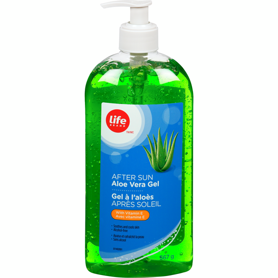 Life Brand After Sun Aloe Gel 567 g, $1.85/100g