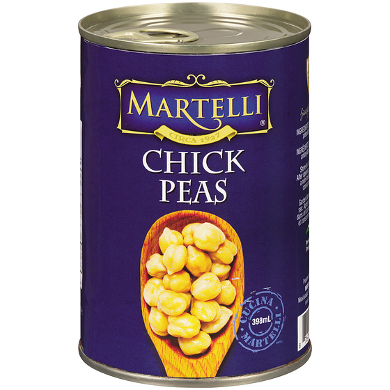Martelli Chick Peas 398 ml, $0.50/100ml