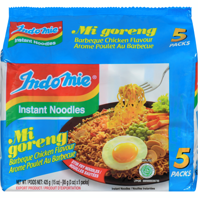 Indomie Arome Poulet Au Barbecue Mi Goreng Nouilles Sautées Instantanées 425 g, 0,82 $/100g