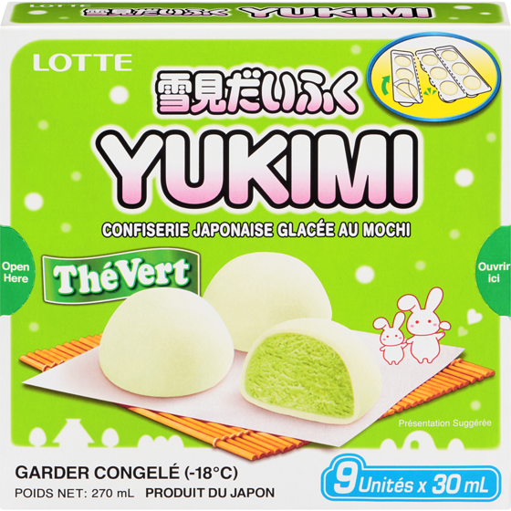 Lotte Thé Vert Confiserie Japonaise Glacée Au Mochi 270 g, 1,85 $/100g