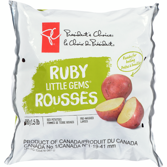 President's Choice Ruby Little Gems Potatoes 0.68 kg, $0.74/100g
