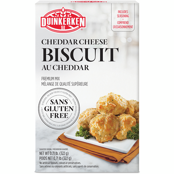 Duinkerken Cheddar Cheese Biscuit Premium Gluten Free Baking Mix 322 g, $2.33/100g