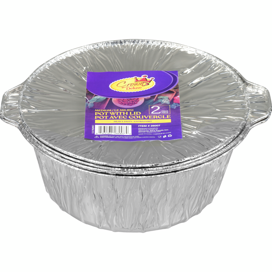 Crown Pot With Lid Medium Heavy Duty 1 ea, $6.99/1ea