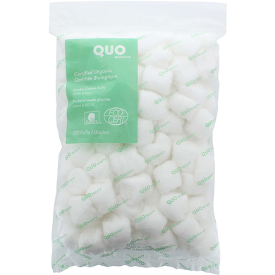 Quo Beauty QB BOULES COTON BIO GEANTES 100x1.0 ea, 0,05 $/1ch
