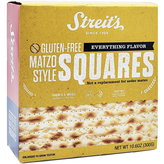 Streit's Matzo Style Squares, Everything Flavour Gluten Free 298 g, $5.03/100g