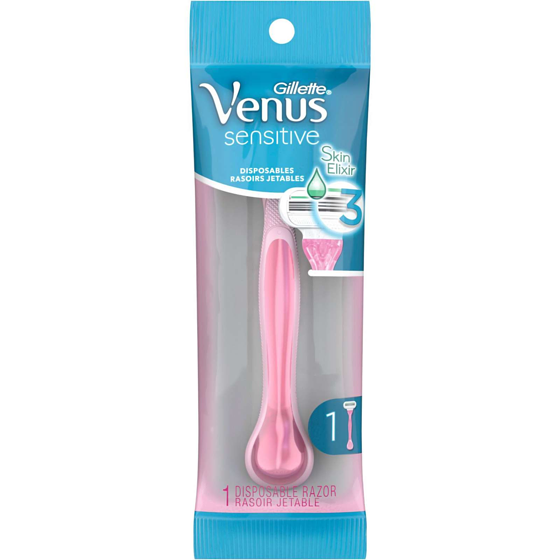 Gillette Venus Sensitive Women's Disposable Razor - 1 Pack 1 ea, $6.00/1ea