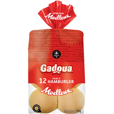 Gadoua Burger Buns 564 g, $0.80/100g