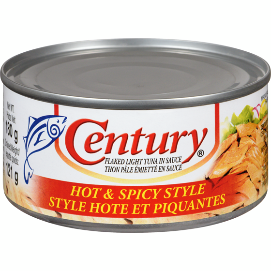 Century Hot Spicy Tuna 180 g, $1.38/100g