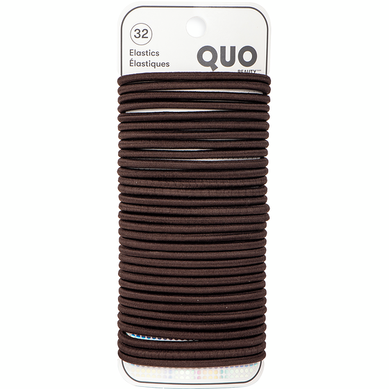 Quo Beauty Regular Elastics Brown Pack of 32 1 ea, $6.40/1ea