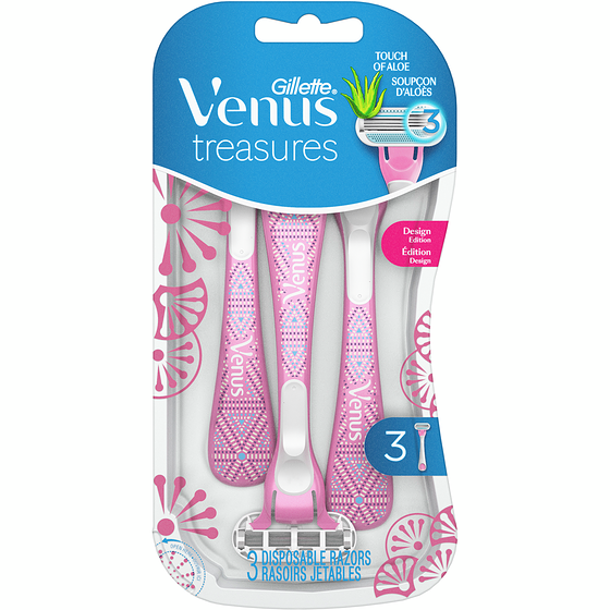Gillette Venus Treasures Disposable Razors, 3 Count 3 ea, $3.83/1ea