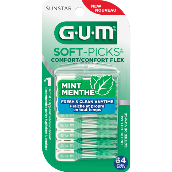 Gum Comfort Flex Mint 64ct Soft Picks 64 ea, $0.12/1ea