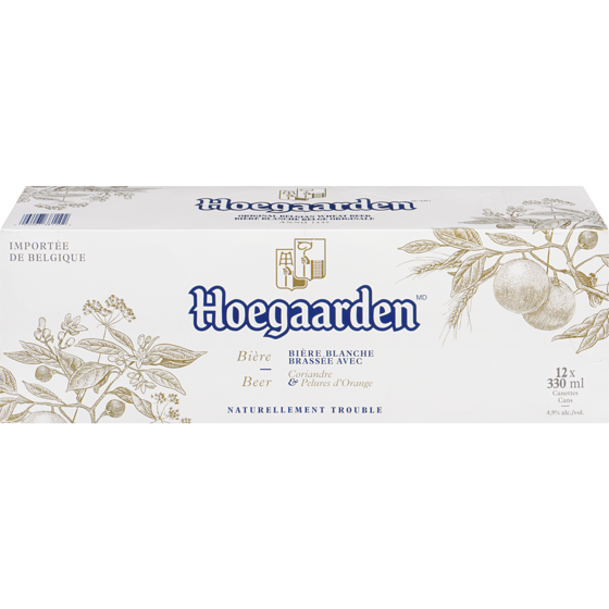 Hoegaarden Bière Blanche Belge Originale (Pièce d’identité requise au moment du ramassage) 12x330.0 ml, 0,71 $/100ml