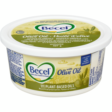 Becel Margarine with Olive Oil 427 g, $1.29/100g