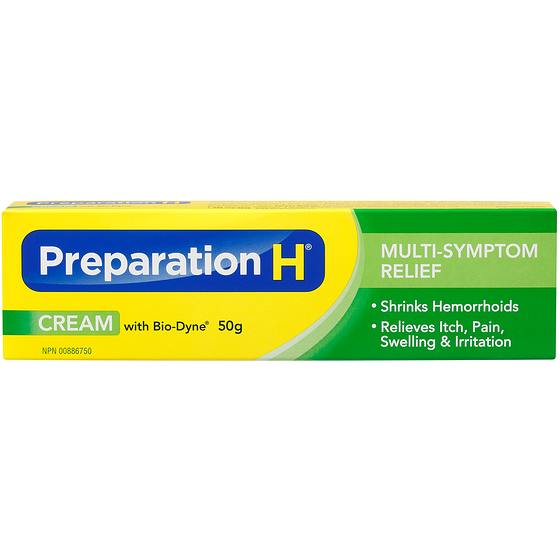 Preparation H Multisymptom Hemorrhoid Treatment Cream With Biodyne 50 g, $39.98/100g