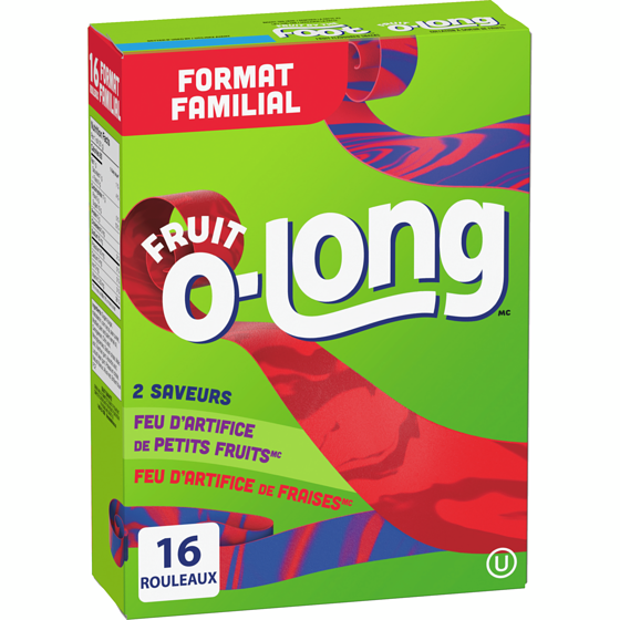 Betty Crocker Fruit-O-Long Fraise et Feu d'artifice de petits fruits Format familial 340 g, 2,35 $/100g