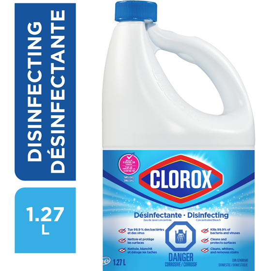 Clorox Disinfecting Concentrated Bleach 1.27 L 1.27 l, $0.47/100ml