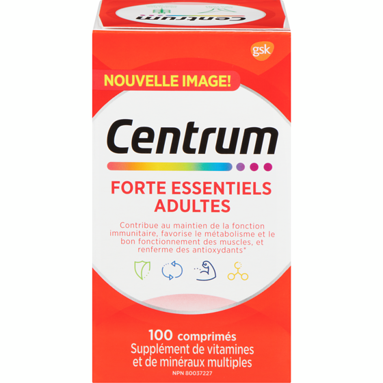 Centrum Forte Essentiels (Comprimés) 100 ea, 0,21 $/1ch