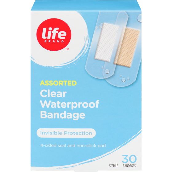 Life Brand Clear Waterproof Bandages 1 ea, $5.99/1ea
