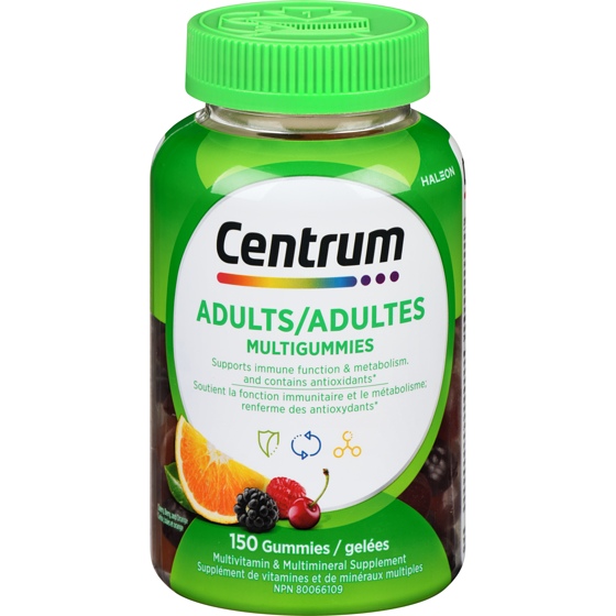 Centrum Multigummies 150 ea, 0,14 $/1ch
