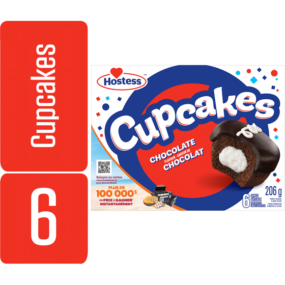 Hostess Cupcakes Chocolate Cakes 206 g, $1.94/100g