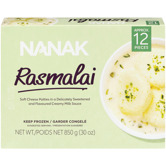 Nanak Rasmalai Indian Dessert 850 g, $1.18/100g