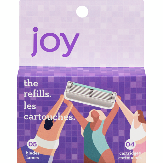 Joy Razor Blade Cartridge Refill for Women, 4 Blade Refills 4 ea, $4.00/1ea