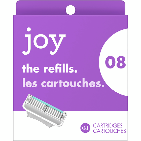 Joy Razor Blade Cartridge Refill for Women, 8 Blade Refills 8 ea, $3.25/1ea