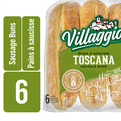 Villagio Toscana Extra Soft Sausage Buns 426 g, $0.94/100g