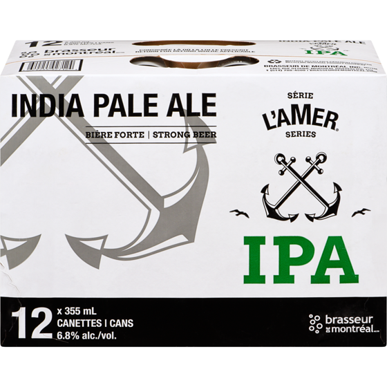 Brasseur De Montreal L'Amer Ipa (ID required at pick-up) 12x355.0 ml, $0.60/100ml