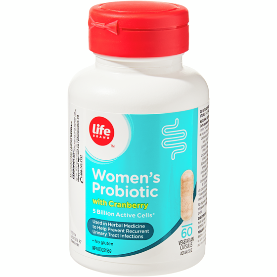 Life Brand Women's Probiotic with Cranberry 60 Vegetarian Capsules 60 ea, $0.25/1ea