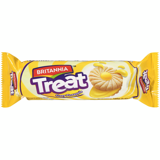Britannia Treat, Pineapple Cream 120 g, $0.83/100g