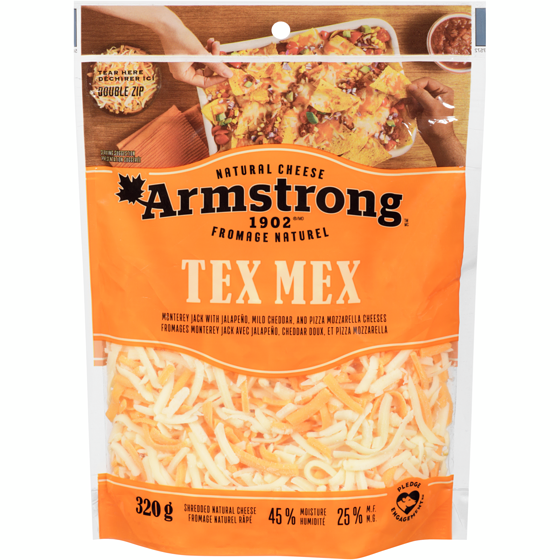 Armstrong Tex Mex Shredded Cheese 320 g, $1.56/100g