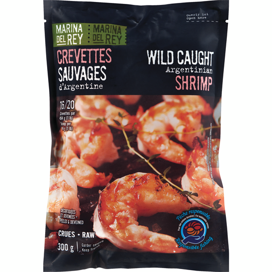Marina Shrimp Wild Caught Argentinian 300 g, $4.33/100g