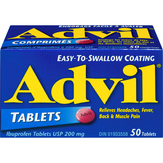 Advil Regular Strength Ibuprofen Tablets 50 Count 50 ea, $0.25/1ea