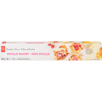President's Choice Phyllo Pastry 454 g, $1.54/100g