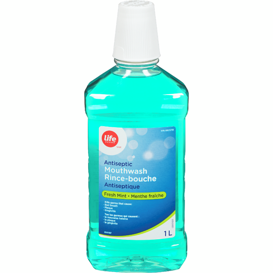 Life Brand Antiseptic Mouthwash Original 1000 ml, $0.40/100ml