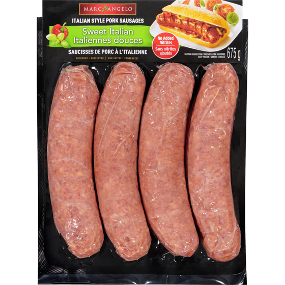 Marcangelo Sweet Italian Jumbo Sausage 675 g, $1.33/100g