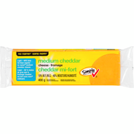 No Name Medium Cheddar Cheese - 400 g | Valumart