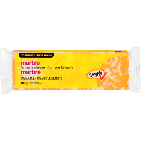 Sans Nom Fromage marbré  400 g, 1,62 $/100g