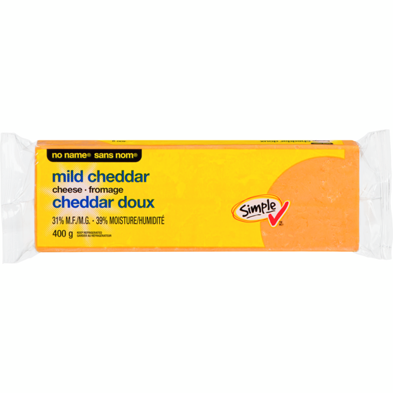 No Name Mild Cheddar Cheese 400 g, $1.62/100g