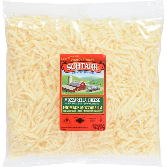 Schtark Kosher Mozzarella Cheese Fancy Shredded 907 g, $3.64/100g