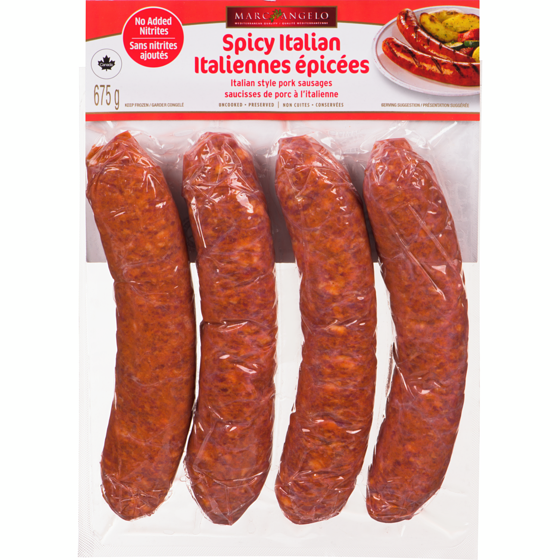 Marcangelo Hot Italian Jumbo Sausage 675 g, $1.33/100g
