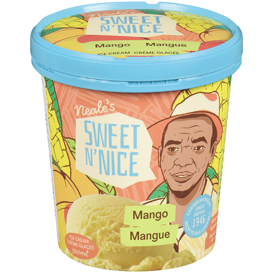 Neale's Sweet and Nice Mango Ice Cream 500 ml, $1.20/100ml