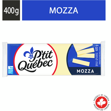 P'tit Québec Mozza Cheese 400 g, $1.37/100g