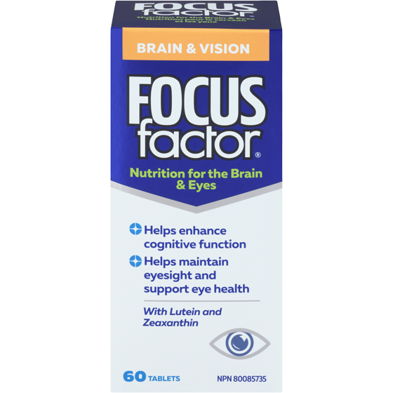 Focus Factor Nutrition For The Brain & Eyes Brain And Vision 60 ea, $0.70/1ea