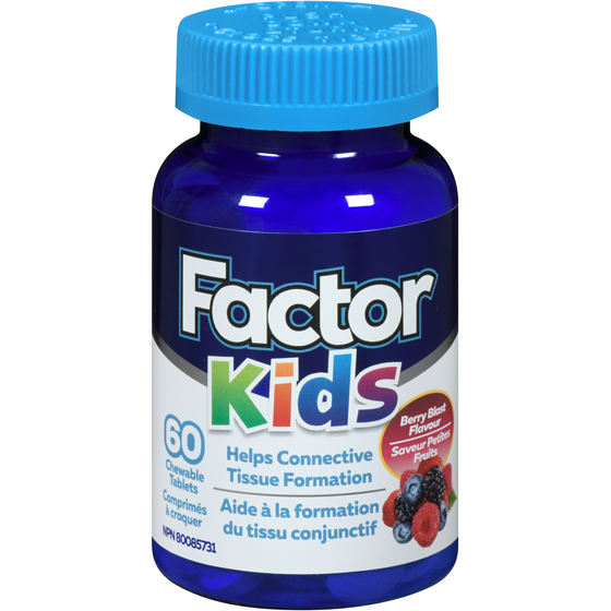 Focus Factor Kids comprimés à croquer saveur petits fruits 60 ea, 0,47 $/1ch