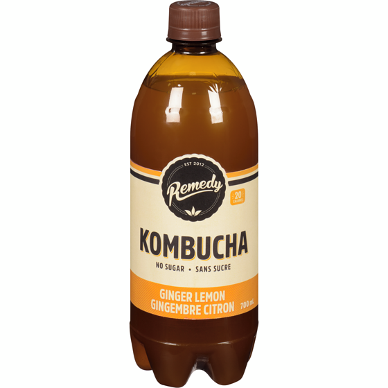 Remedy Kombucha Ginger Lemon 700 ml, $0.86/100ml