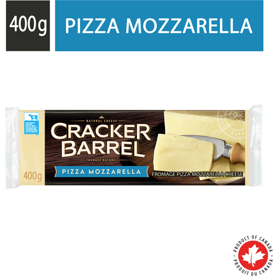 Cracker Barrel Pizza Mozzarella Cheese 400 g, $1.49/100g