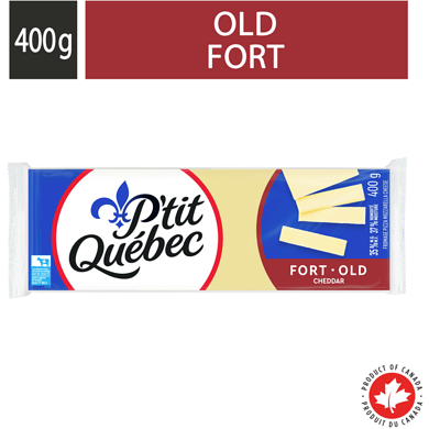 P'tit Québec Old Cheddar Cheese 400 g, $1.37/100g